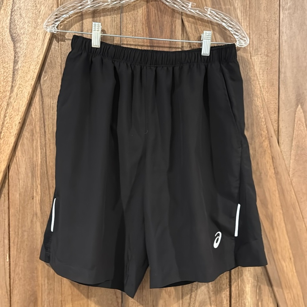 ASICS men’s running  shorts black size S